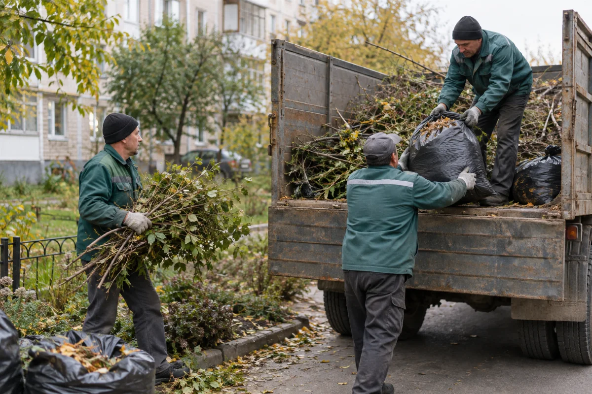 Вивезення сміття у Петропавлівській Борщагівці